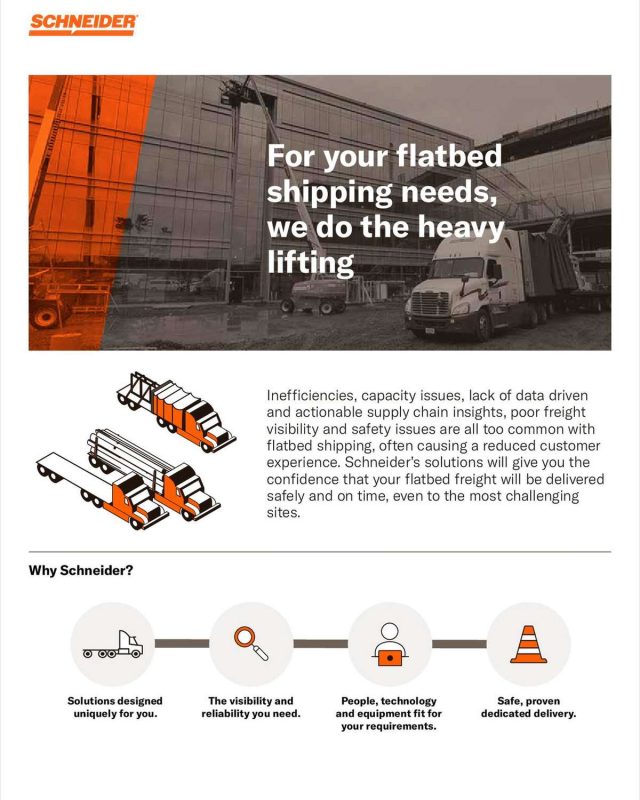 For Your Flatbed Shipping Needs, We Do the Heavy Lifting