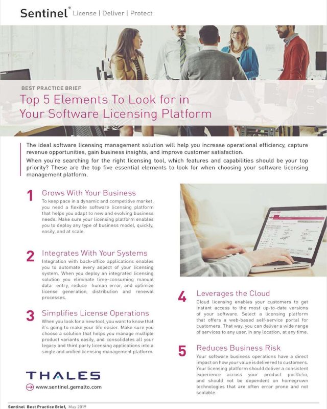 The Top 5 Elements To Look for in Your Software Licensing Platform