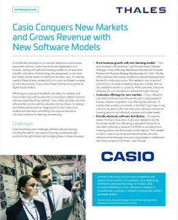 Case Study - Casio Conquers New Markets and Grows Revenue with New Software Models