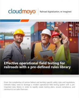 Effective operational field testing for railroads with a pre-defined rules library