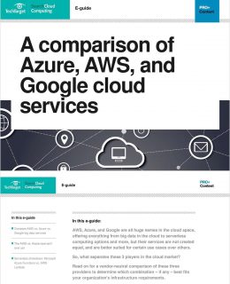Choosing a cloud provider