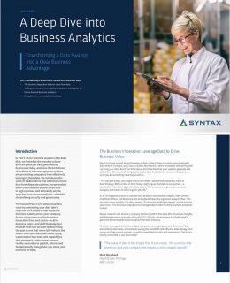A Deep Dive into Business Analytics: Transforming a Data Swamp into a Clear Business Advantage