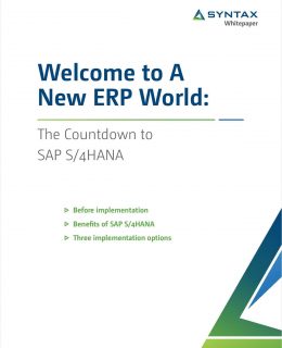 Welcome to the New ERP Word: Countdown to S/4HANA
