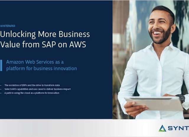 Unlocking More Business Value from SAP on AWS