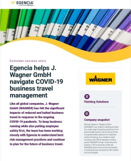 Egencia Helps J. Wagner GmbH Navigate COVID-19 Business Travel Management