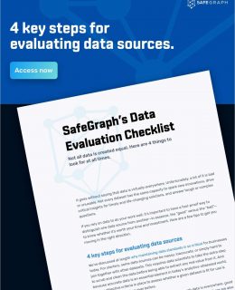 Data Evaluation Checklist