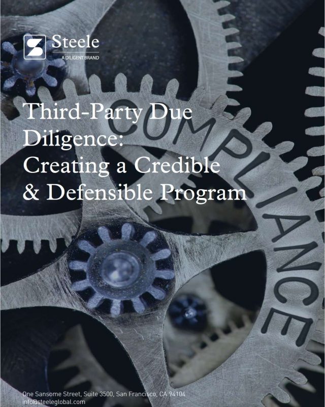 Third-Party Due Diligence: Creating a Credible & Defensible Program