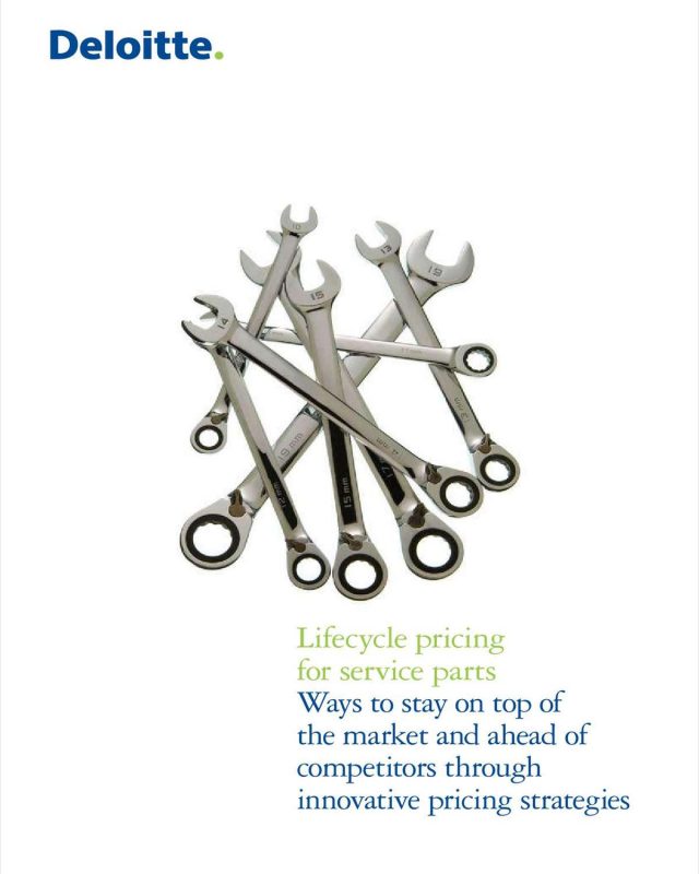 Lifecycle Pricing for Service Parts