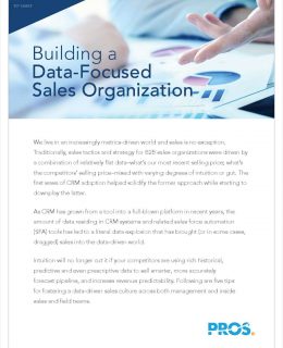 Building a Data-Focused Sales Organization