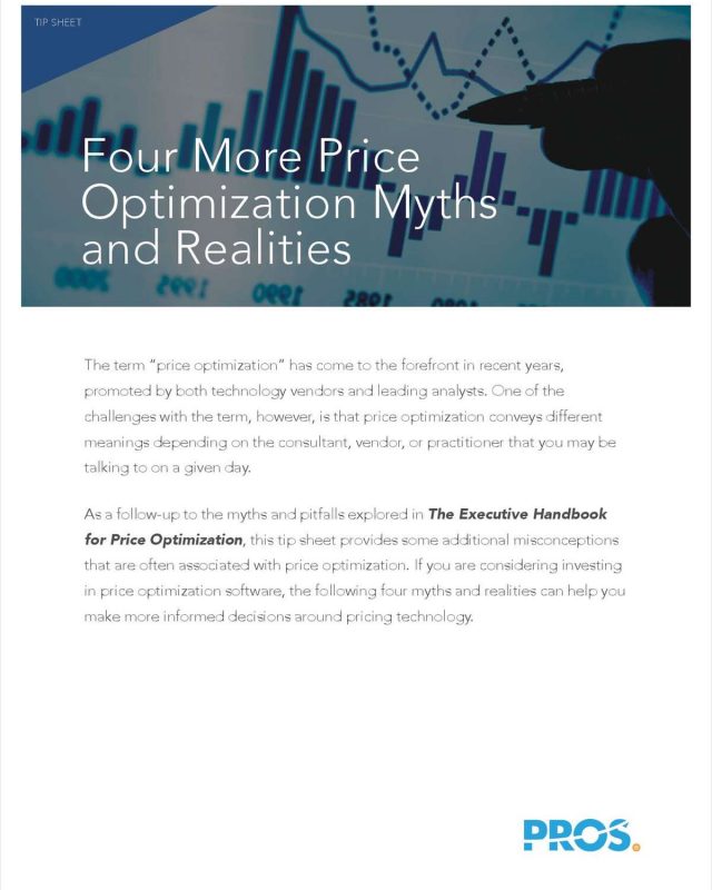 Four More Price Optimization Myths and Realities