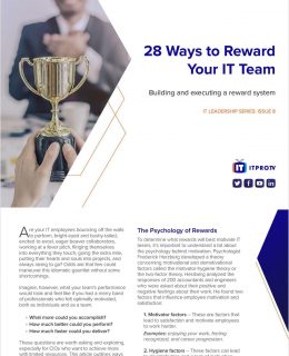 28 Ways to Reward Your IT Team