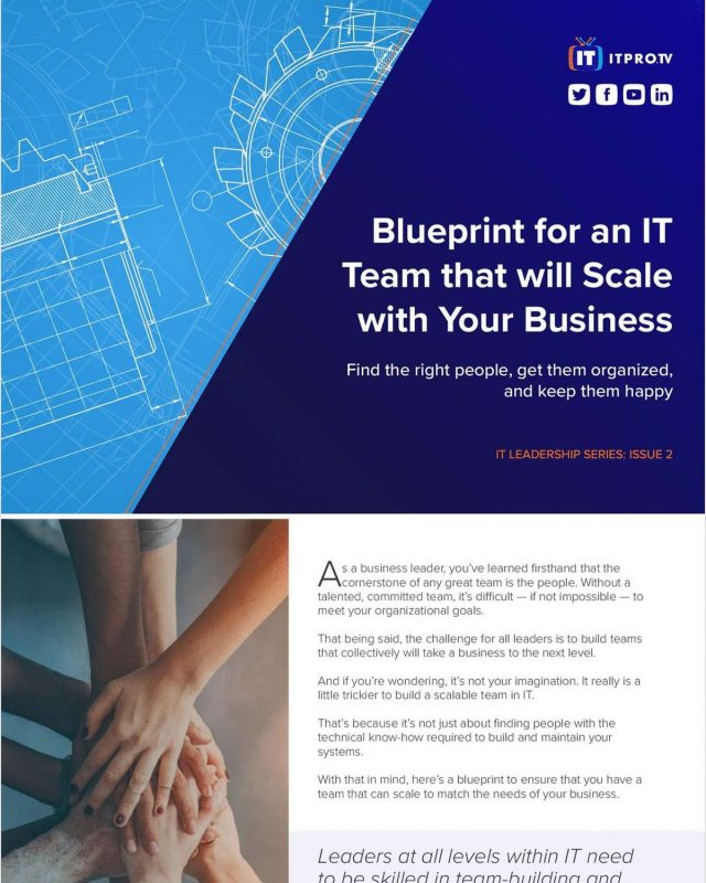Blueprint for an IT Team that Will Scale with Your Business