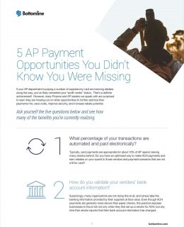 5 AP Payment Opportunities You Didn't Know You Were Missing