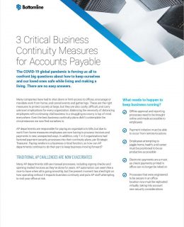 3 Critical Business Continuity Measures for Accounts Payable