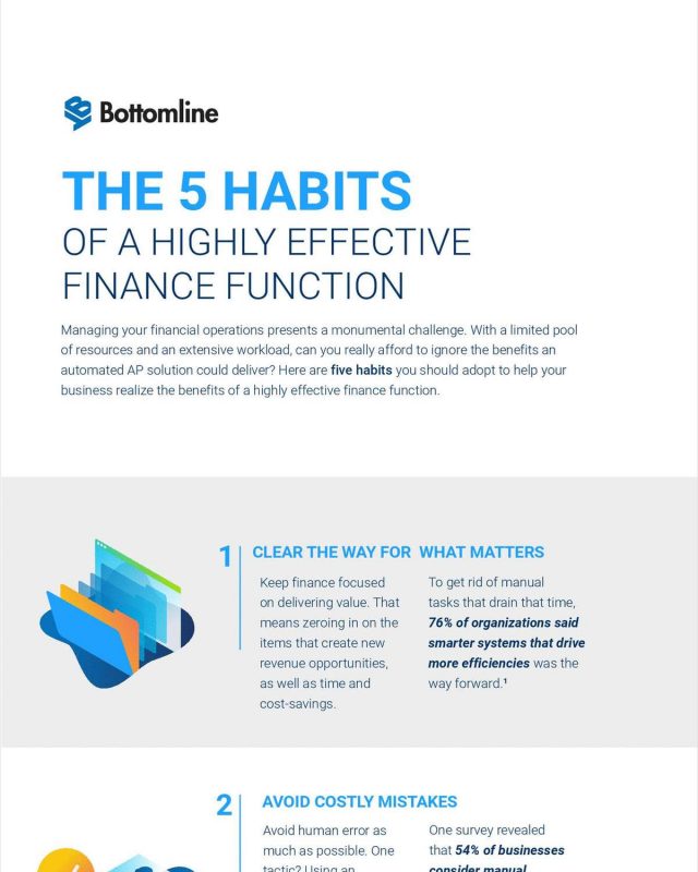 The 5 Habits of a Highly Effective Finance Function