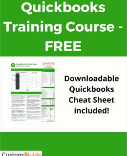 Quickbooks Training Course - FREE