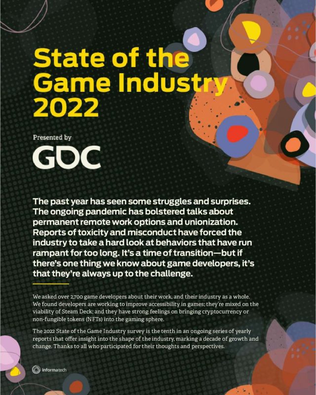 GDC's 2022 State of the Game Industry