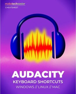 Audacity Keyboard Shortcuts