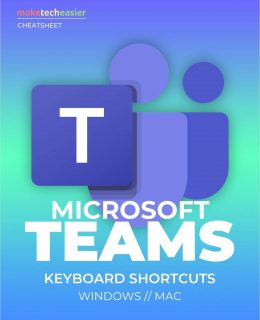 Microsoft Teams Keyboard Shortcuts Cheat sheet
