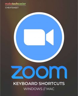 Zoom Keyboard Shortcuts Cheat sheet