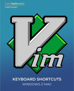 VIM Keyboard Shortcuts Cheat sheet