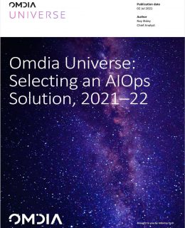 Omdia Universe: Selecting an AIOps Solution, 2021--22