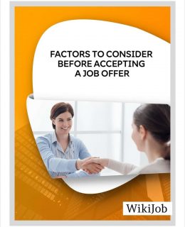 Factors to Consider Before Accepting a Job Offer