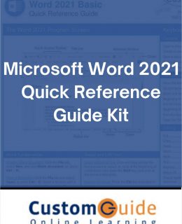 Microsoft Word 2021  - Reference Guide Kit