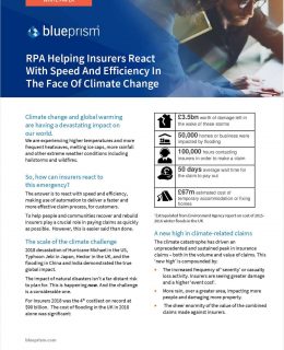 RPA Helping Insurers React With Speed And Efficiency In The Face Of Climate Change
