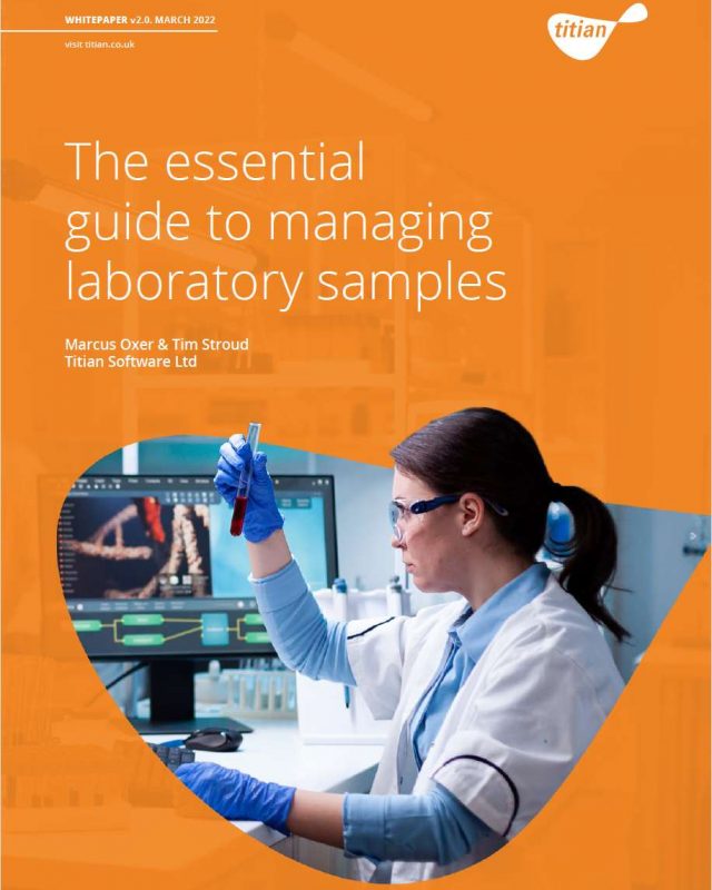 [White Paper] Managing laboratory samples