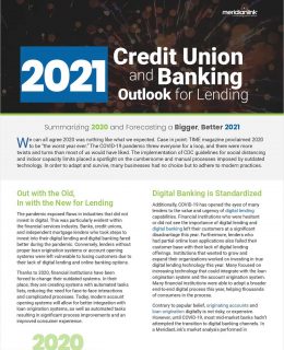 2021 Credit Union and Banking Outlook for Lending eBook