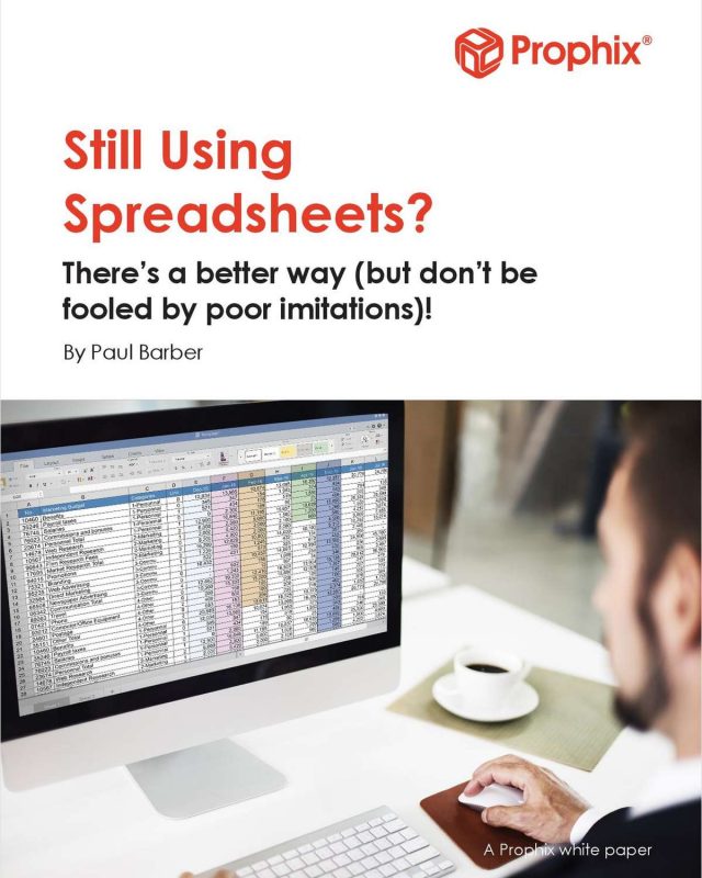Still Using Spreadsheets?