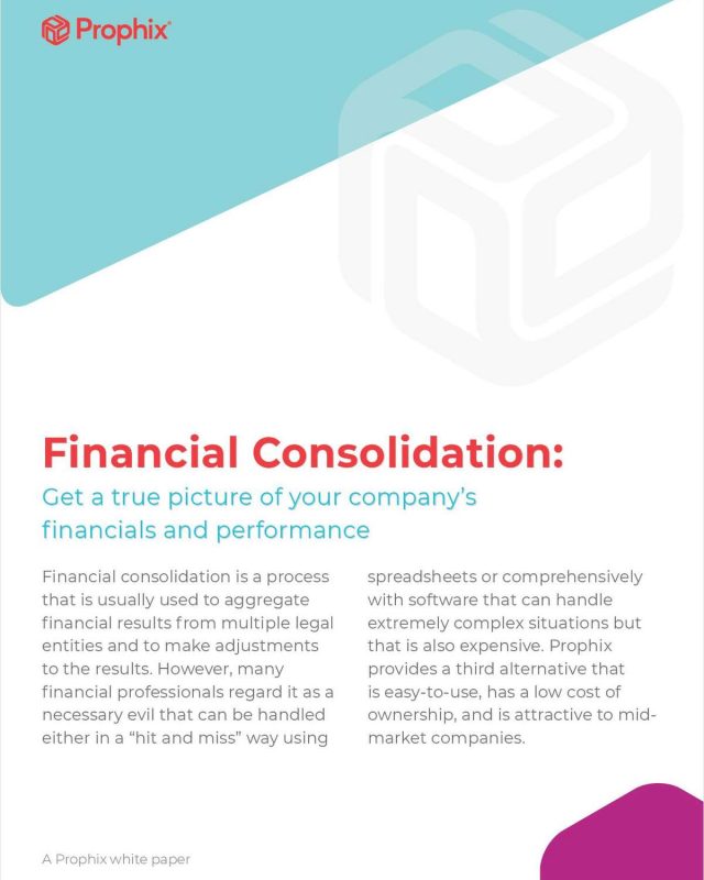 Financial Consolidation: Get a True Picture of Your Company's Financials and Performance
