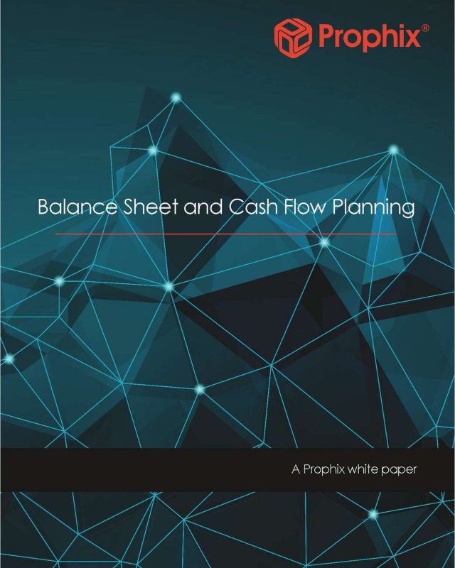 Balance Sheet and Cash Flow Planning