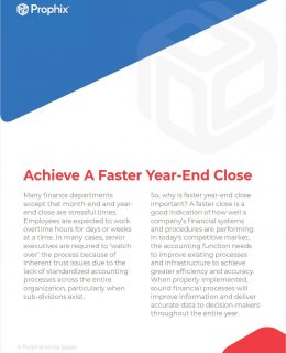 Achieve A Faster Year-End Close