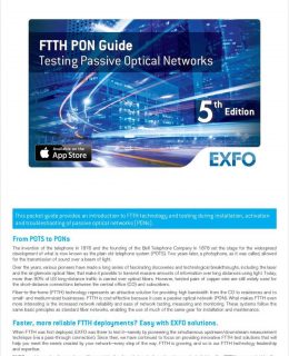 FTTH PON Guide: Testing Passive Optical Networks