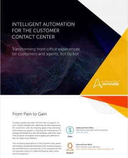 Intelligent Automation for the Customer Contact Center