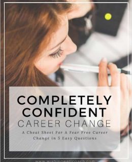Completely Confident Career Change - A Cheat Sheet For A Fear Free Career Change in 5 Easy Questions