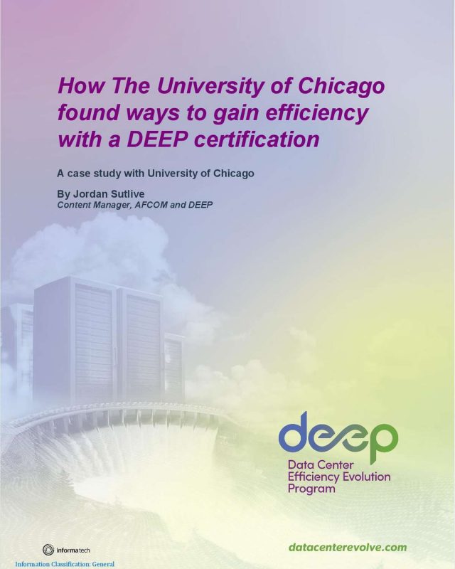 How The University of Chicago found ways to gain efficiency with a DEEP certification