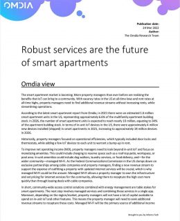 Robust services are the future of smart apartments