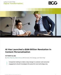 BCG Report: AI Has Launched a $200 Billion Revolution in  Content Personalization