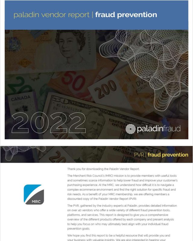 2022 Paladin Vendor Report: Fraud Prevention
