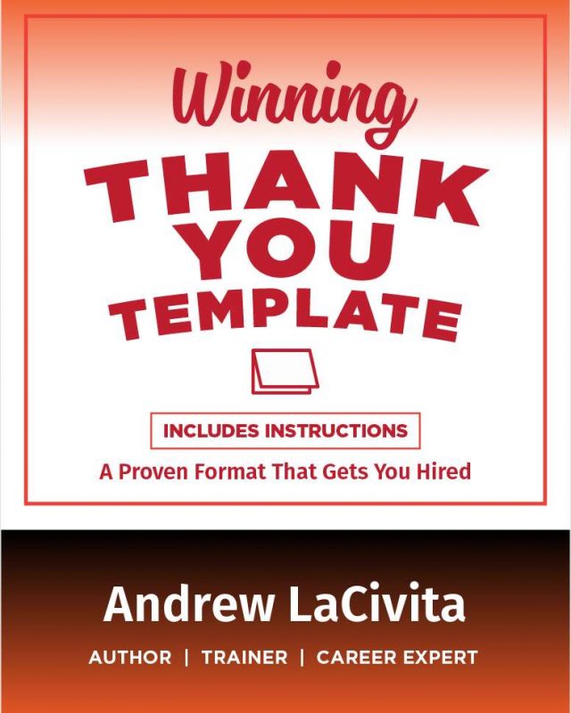 The Winning Thank You Template
