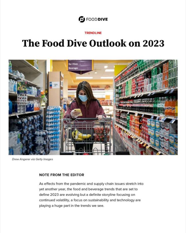 The Food Dive Outlook on 2023