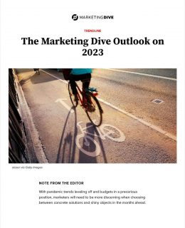 The Marketing Dive Outlook on 2023