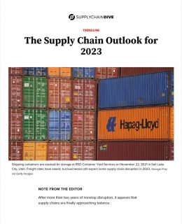 The Supply Chain Outlook for 2023