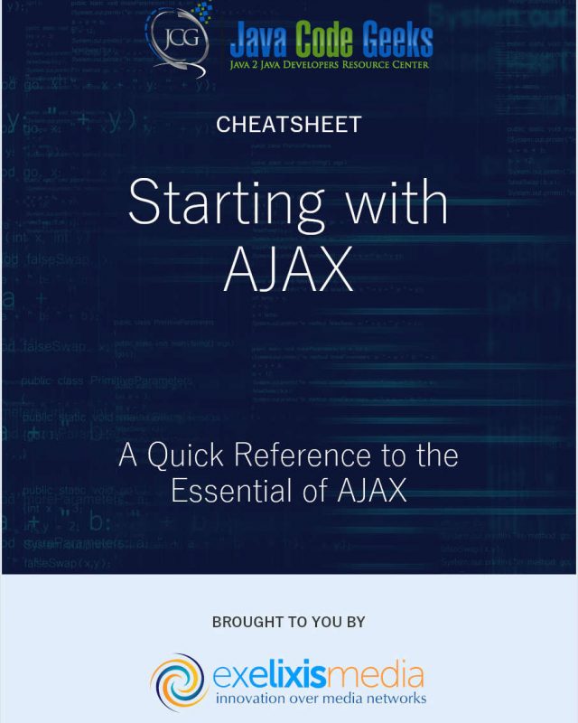 Starting With AJAX Cheatsheet