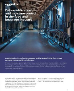 Dehumidification and Moisture Control in the Food and Beverage Industry