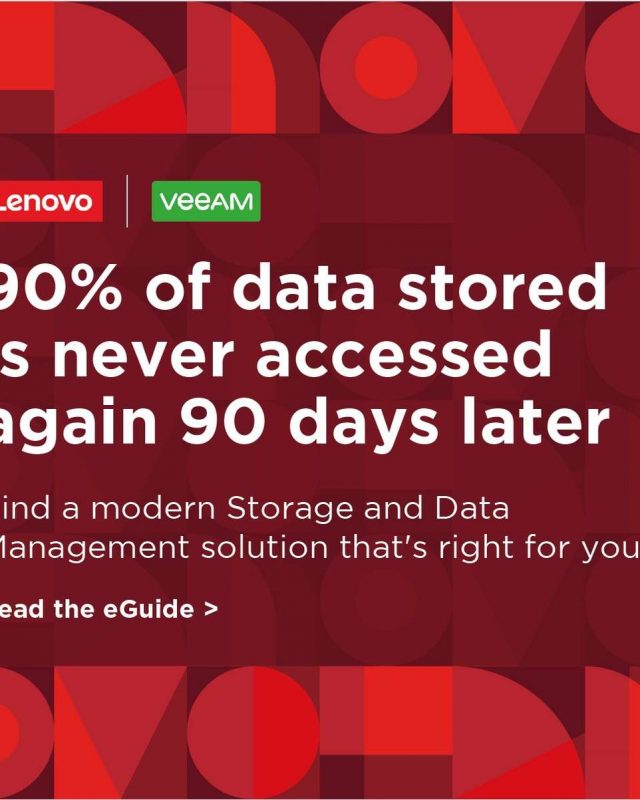 Storage and Data Management. The uncomfortable truth
