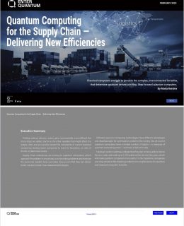 Delivering New Efficiencies: Quantum Computing for the Supply Chain